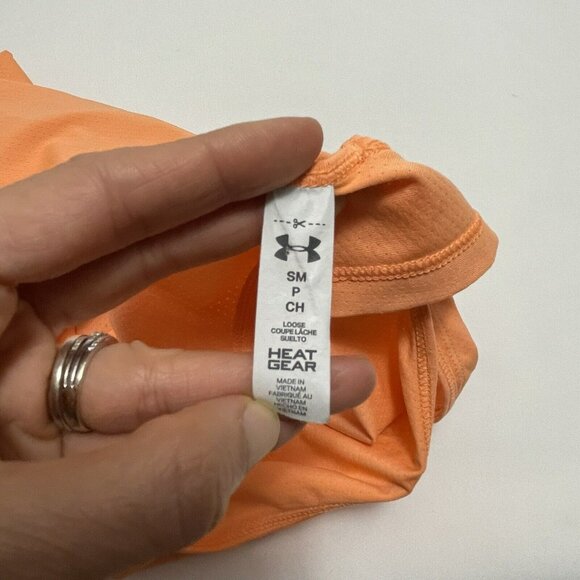 Under Armor Heat Gear Running Top Tank Women Size S Yoga Workout Gym Racerback - Picture 9 of 10